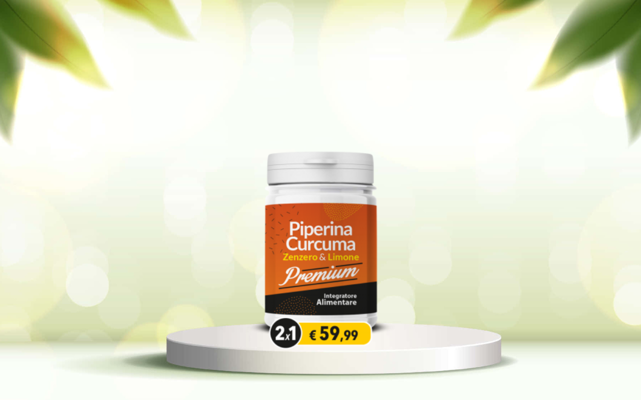 Detox naturale con piperina e curcuma premium: prova ora il benessere completo